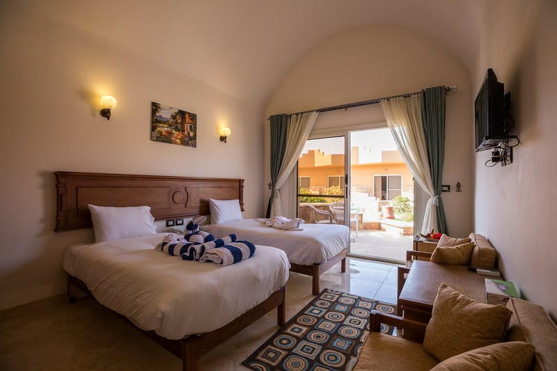 room-silver-beach-resort-elquseir-twin-terrace